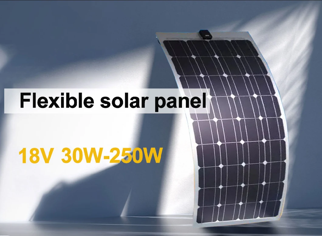 100W 200W Solar Panel Kit 12V 24V Flexible Solar Cell 10A-20A Controller for RV Car Charger Home Outdoor Solar Panel